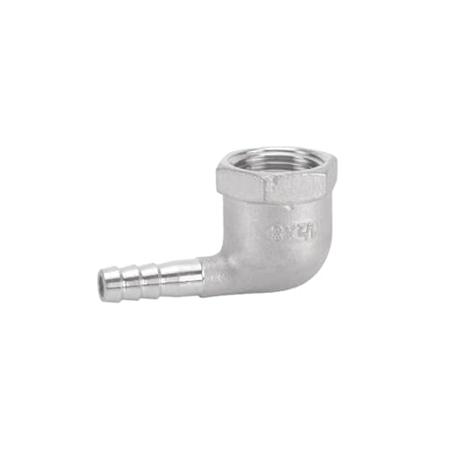 XSDSM 90° Winkel Schlauchverbinder Edelstahl Anschlusszubehör Innengewinde Adapter Schlauchverbinder Passend für Rohranschluss,G 1/2 "Interner Faden - 8 MM XSDSM 90° Winkel Schlauchverbinder Edelstahl Anschlusszubehör Innengewinde Adapter Schlauchverbinder Passend für Rohranschluss,G 1/2 "Interner Faden - 8 MM von XSDSM