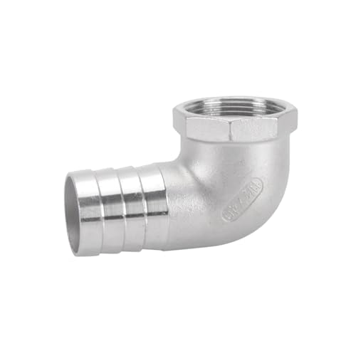 XSDSM 90° Winkel Schlauchverbinder Edelstahl Anschlusszubehör Innengewinde Adapter Schlauchverbinder Passend für Rohranschluss,G 1½ "Interner Faden - 40 MM XSDSM 90° Winkel Schlauchverbinder Edelstahl Anschlusszubehör Innengewinde Adapter Schlauchverbinder Passend für Rohranschluss,G 1½ "Interner Faden - 40 MM von XSDSM