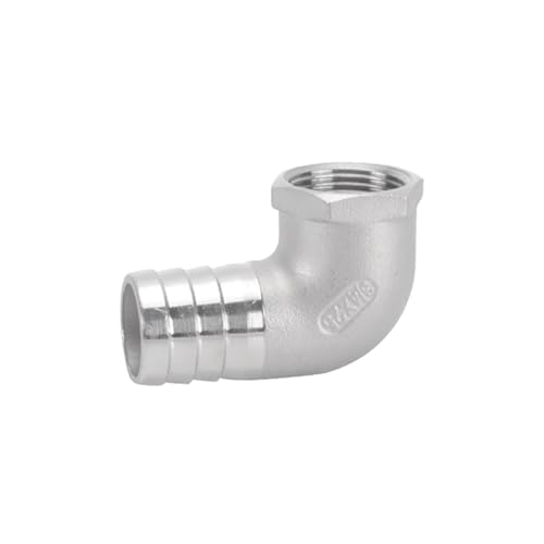 XSDSM 90° Winkel Schlauchverbinder Edelstahl Anschlusszubehör Innengewinde Adapter Schlauchverbinder Passend für Rohranschluss,G 3/4 "Interner Faden - 25 MM XSDSM 90° Winkel Schlauchverbinder Edelstahl Anschlusszubehör Innengewinde Adapter Schlauchverbinder Passend für Rohranschluss,G 3/4 "Interner Faden - 25 MM von XSDSM