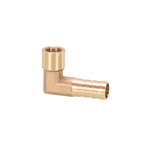 XSDSM Anschlussstück mit Innengewinde 90° Winkel Schlauchverbinder Messing Accessoires Schlauchverbinder für Rohrverbindungen,G 1/8 "Interner Faden - 10 MM XSDSM Anschlussstück mit Innengewinde 90° Winkel Schlauchverbinder Messing Accessoires Schlauchverbinder für Rohrverbindungen,G 1/8 "Interner Faden - 10 MM von XSDSM
