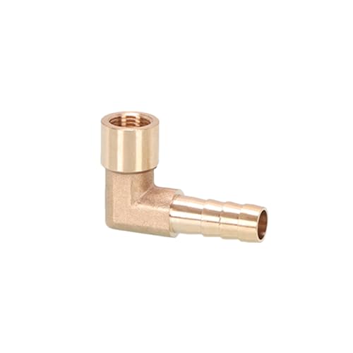 XSDSM Anschlussstück mit Innengewinde 90° Winkel Schlauchverbinder Messing Accessoires Schlauchverbinder für Rohrverbindungen,G 1/8 "Interner Faden - 8 MM XSDSM Anschlussstück mit Innengewinde 90° Winkel Schlauchverbinder Messing Accessoires Schlauchverbinder für Rohrverbindungen,G 1/8 "Interner Faden - 8 MM von XSDSM