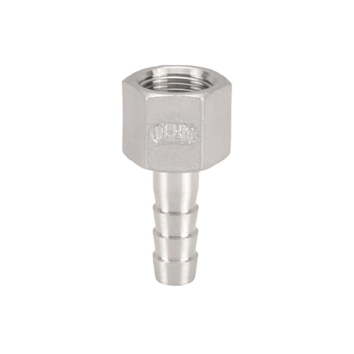 XSDSM Edelstahl Schlauchanschluss Innengewindeverbinder Gerade Rohrverschraubungen Schlauchverbinder Passend für Rohrverbindungen,G 3/8 "Interner Faden - 10 MM XSDSM Edelstahl Schlauchanschluss Innengewindeverbinder Gerade Rohrverschraubungen Schlauchverbinder Passend für Rohrverbindungen,G 3/8 "Interner Faden - 10 MM von XSDSM