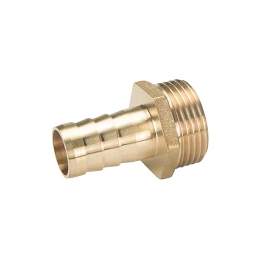 XSDSM Gerader Rohrverbinder Messing Schlauchtüllen Außengewindeverschraubungen Schlauchverbinder für Rohrverbindungen,G 3/4 "Externer Faden - 19 MM XSDSM Gerader Rohrverbinder Messing Schlauchtüllen Außengewindeverschraubungen Schlauchverbinder für Rohrverbindungen,G 3/4 "Externer Faden - 19 MM von XSDSM