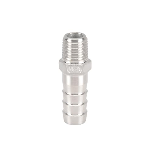 XSDSM Gewindefittings Gerade Rohradapter Edelstahl Schlauchverbinder Schnellkupplung für Rohrverbindungen,G 1/4 "Externer Faden - 13 MM XSDSM Gewindefittings Gerade Rohradapter Edelstahl Schlauchverbinder Schnellkupplung für Rohrverbindungen,G 1/4 "Externer Faden - 13 MM von XSDSM