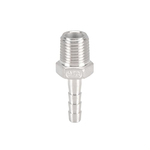 XSDSM Gewindefittings Gerade Rohradapter Edelstahl Schlauchverbinder Schnellkupplung für Rohrverbindungen,G 1/4 "Externer Faden - 6 MM XSDSM Gewindefittings Gerade Rohradapter Edelstahl Schlauchverbinder Schnellkupplung für Rohrverbindungen,G 1/4 "Externer Faden - 6 MM von XSDSM