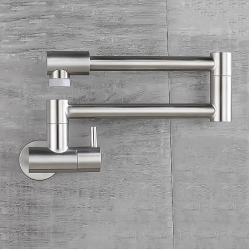 XSDSM Klappbare Wasserhahn für Die Küchenspüle Wasserhahn Wandmontage Schwenkbar Einloch Einloch-Griff,Silber Gebürstet XSDSM Klappbare Wasserhahn für Die Küchenspüle Wasserhahn Wandmontage Schwenkbar Einloch Einloch-Griff,Silber Gebürstet von XSDSM