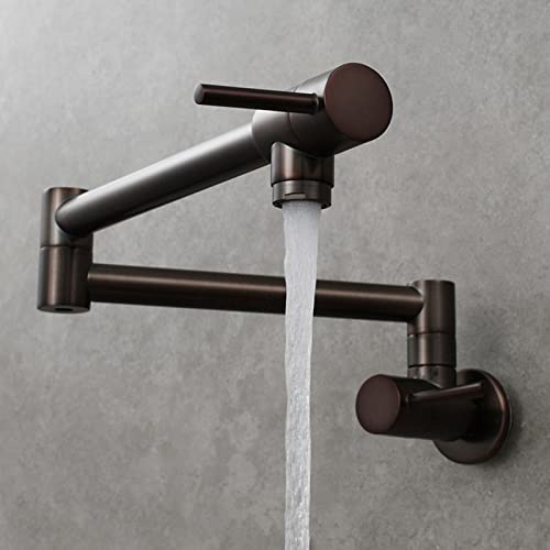 XSDSM Klappbarer Topffüller Wasserhahn Wasserhahn Küche Wandmontage Messing für Kaltes Wassergebrauch,Bräunlichrot XSDSM Klappbarer Topffüller Wasserhahn Wasserhahn Küche Wandmontage Messing für Kaltes Wassergebrauch,Bräunlichrot von XSDSM