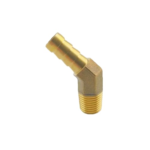 XSDSM Messing 45° Winkel Anschlussverschraubungen Schlauchkupplung Außengewindeadapter Schlauchverbinder für Rohranschluss,G 1/4 "Externer Faden - 10 MM XSDSM Messing 45° Winkel Anschlussverschraubungen Schlauchkupplung Außengewindeadapter Schlauchverbinder für Rohranschluss,G 1/4 "Externer Faden - 10 MM von XSDSM