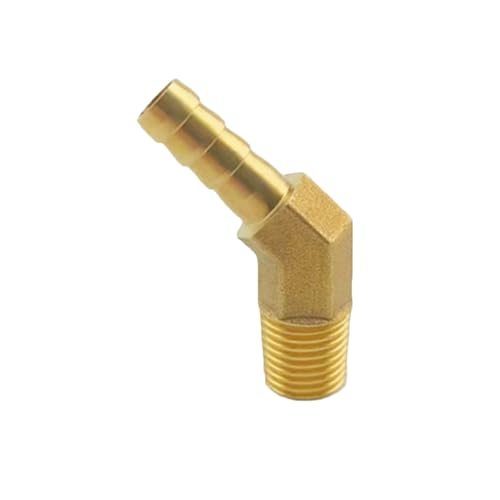 XSDSM Messing 45° Winkel Anschlussverschraubungen Schlauchkupplung Außengewindeadapter Schlauchverbinder für Rohranschluss,G 1/4 "Externer Faden - 8 MM XSDSM Messing 45° Winkel Anschlussverschraubungen Schlauchkupplung Außengewindeadapter Schlauchverbinder für Rohranschluss,G 1/4 "Externer Faden - 8 MM von XSDSM