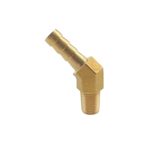 XSDSM Messing 45° Winkel Anschlussverschraubungen Schlauchkupplung Außengewindeadapter Schlauchverbinder für Rohranschluss,G 1/8 "Externer Faden - 10 MM XSDSM Messing 45° Winkel Anschlussverschraubungen Schlauchkupplung Außengewindeadapter Schlauchverbinder für Rohranschluss,G 1/8 "Externer Faden - 10 MM von XSDSM