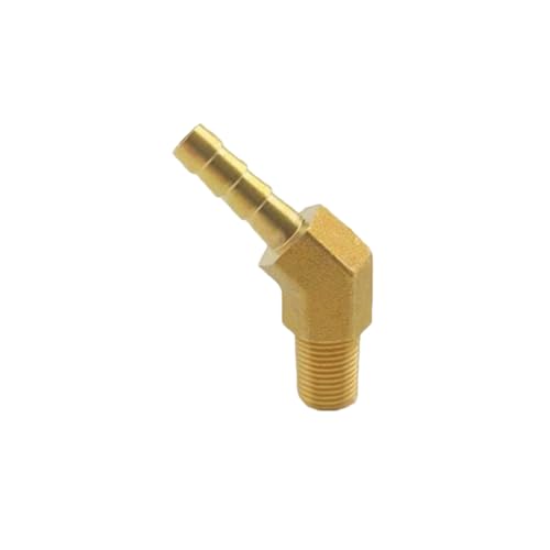 XSDSM Messing 45° Winkel Anschlussverschraubungen Schlauchkupplung Außengewindeadapter Schlauchverbinder für Rohranschluss,G 1/8 "Externer Faden - 6 MM XSDSM Messing 45° Winkel Anschlussverschraubungen Schlauchkupplung Außengewindeadapter Schlauchverbinder für Rohranschluss,G 1/8 "Externer Faden - 6 MM von XSDSM