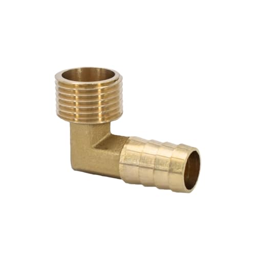 XSDSM Messing Fittings 90° Winkel Schlauchverbinder Außengewindefittings Schlauchverbinder für Rohranschluss,G 1/2 "Externer Faden - 14 MM XSDSM Messing Fittings 90° Winkel Schlauchverbinder Außengewindefittings Schlauchverbinder für Rohranschluss,G 1/2 "Externer Faden - 14 MM von XSDSM