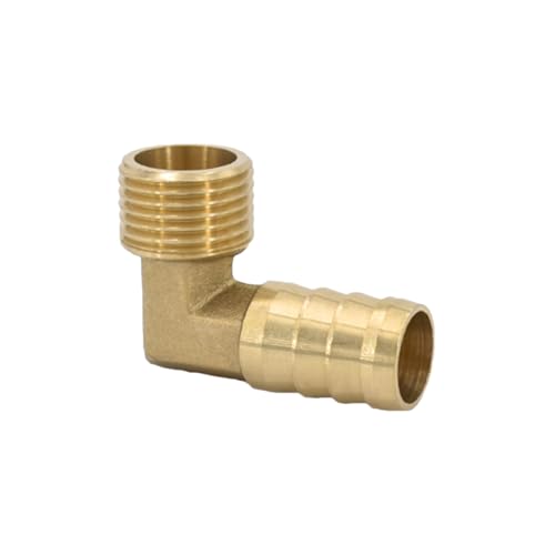 XSDSM Messing Fittings 90° Winkel Schlauchverbinder Außengewindefittings Schlauchverbinder für Rohranschluss,G 1/2 "Externer Faden - 16 MM XSDSM Messing Fittings 90° Winkel Schlauchverbinder Außengewindefittings Schlauchverbinder für Rohranschluss,G 1/2 "Externer Faden - 16 MM von XSDSM