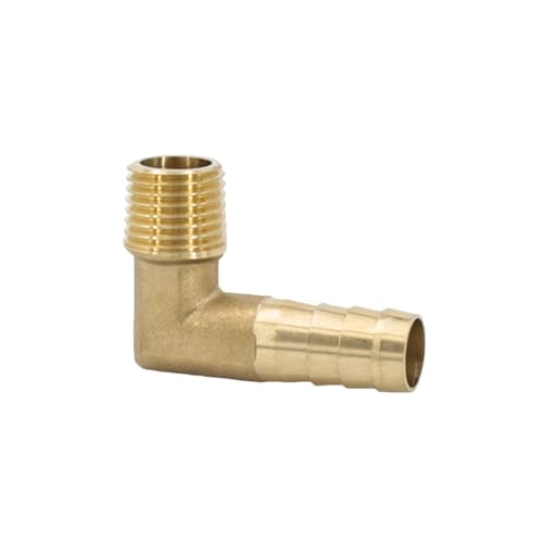 XSDSM Messing Fittings 90° Winkel Schlauchverbinder Außengewindefittings Schlauchverbinder für Rohranschluss,G 1/4 "Externer Faden - 10 MM XSDSM Messing Fittings 90° Winkel Schlauchverbinder Außengewindefittings Schlauchverbinder für Rohranschluss,G 1/4 "Externer Faden - 10 MM von XSDSM