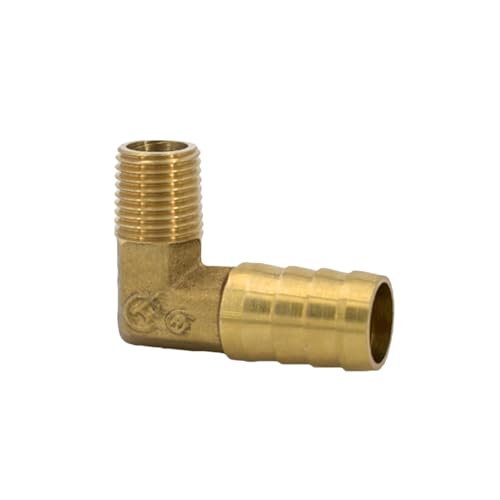 XSDSM Messing Fittings 90° Winkel Schlauchverbinder Außengewindefittings Schlauchverbinder für Rohranschluss,G 1/4 "Externer Faden - 14 MM XSDSM Messing Fittings 90° Winkel Schlauchverbinder Außengewindefittings Schlauchverbinder für Rohranschluss,G 1/4 "Externer Faden - 14 MM von XSDSM