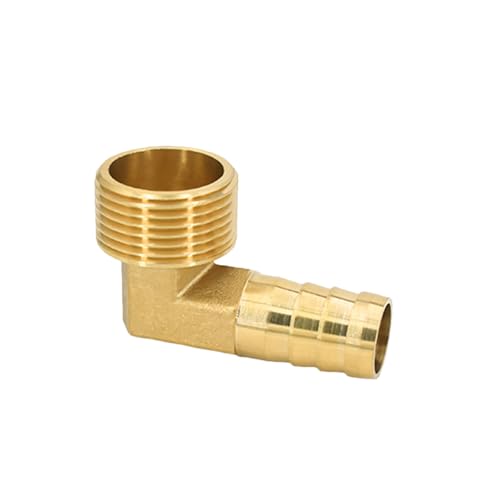 XSDSM Messing Fittings 90° Winkel Schlauchverbinder Außengewindefittings Schlauchverbinder für Rohranschluss,G 1 "Externer Faden - 19 MM XSDSM Messing Fittings 90° Winkel Schlauchverbinder Außengewindefittings Schlauchverbinder für Rohranschluss,G 1 "Externer Faden - 19 MM von XSDSM