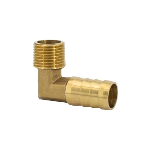 XSDSM Messing Fittings 90° Winkel Schlauchverbinder Außengewindefittings Schlauchverbinder für Rohranschluss,G 3/8 "Externer Faden - 14 MM XSDSM Messing Fittings 90° Winkel Schlauchverbinder Außengewindefittings Schlauchverbinder für Rohranschluss,G 3/8 "Externer Faden - 14 MM von XSDSM