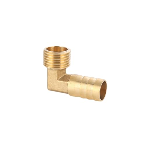 XSDSM Messing Schlauchverbinder Düsenanschluss mit Außengewinde 90° Winkelverbinder Schlauchverbinder für Rohranschluss,G 1/2 "Externer Faden - 16 MM XSDSM Messing Schlauchverbinder Düsenanschluss mit Außengewinde 90° Winkelverbinder Schlauchverbinder für Rohranschluss,G 1/2 "Externer Faden - 16 MM von XSDSM