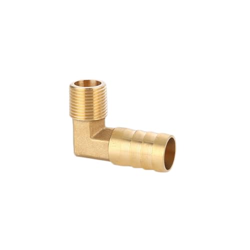 XSDSM Messing Schlauchverbinder Düsenanschluss mit Außengewinde 90° Winkelverbinder Schlauchverbinder für Rohranschluss,G 3/8 "Externer Faden - 16 MM XSDSM Messing Schlauchverbinder Düsenanschluss mit Außengewinde 90° Winkelverbinder Schlauchverbinder für Rohranschluss,G 3/8 "Externer Faden - 16 MM von XSDSM