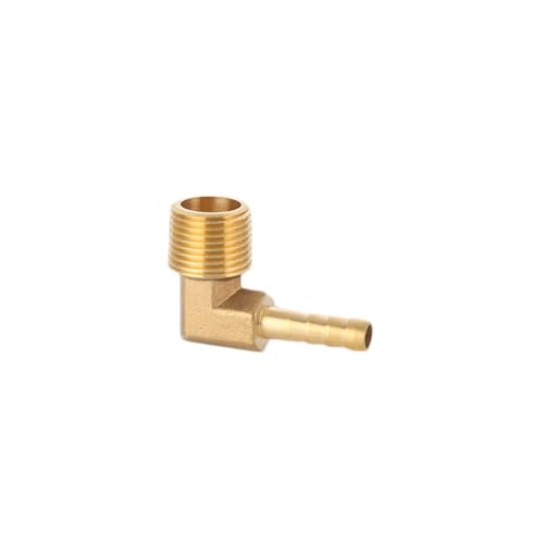 XSDSM Messing Schlauchverbinder Düsenanschluss mit Außengewinde 90° Winkelverbinder Schlauchverbinder für Rohranschluss,G 3/8 "Externer Faden - 6 MM XSDSM Messing Schlauchverbinder Düsenanschluss mit Außengewinde 90° Winkelverbinder Schlauchverbinder für Rohranschluss,G 3/8 "Externer Faden - 6 MM von XSDSM