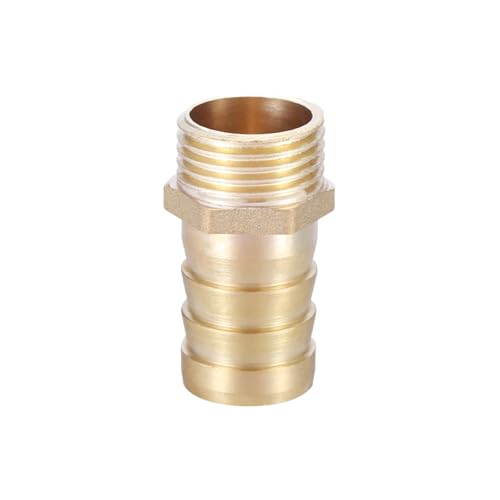 XSDSM Messing Schlauchverbinder Gerade Rohrverbinder Gewindeverbinder Schlauchverbinder für Rohrverbindungen,G 1/2 "Externer Faden - 19 MM XSDSM Messing Schlauchverbinder Gerade Rohrverbinder Gewindeverbinder Schlauchverbinder für Rohrverbindungen,G 1/2 "Externer Faden - 19 MM von XSDSM