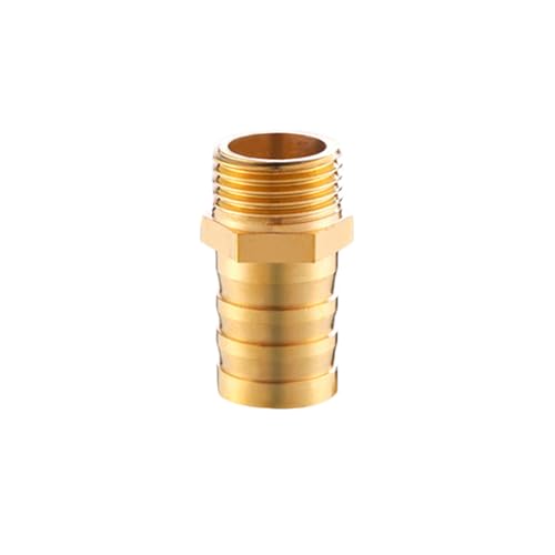XSDSM Schlauchtülle Zubehör Messing Verbinder Sechskant Gewindeadapter Schlauchverbinder für Rohranschluss,G 1/2 "Externer Faden - 19 MM XSDSM Schlauchtülle Zubehör Messing Verbinder Sechskant Gewindeadapter Schlauchverbinder für Rohranschluss,G 1/2 "Externer Faden - 19 MM von XSDSM