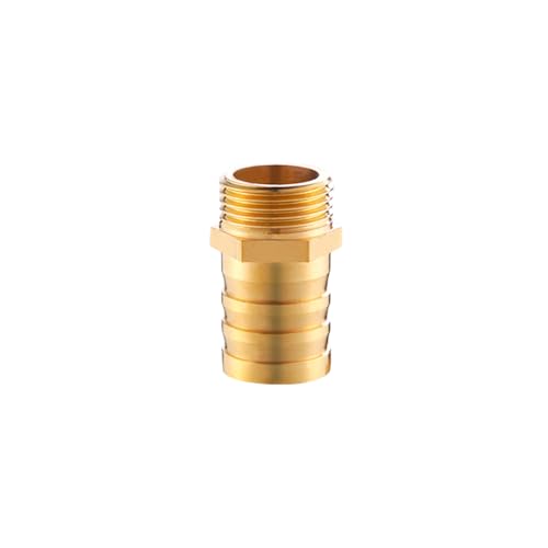 XSDSM Schlauchtülle Zubehör Messing Verbinder Sechskant Gewindeadapter Schlauchverbinder für Rohranschluss,G 3/4 "Externer Faden - 25 MM XSDSM Schlauchtülle Zubehör Messing Verbinder Sechskant Gewindeadapter Schlauchverbinder für Rohranschluss,G 3/4 "Externer Faden - 25 MM von XSDSM