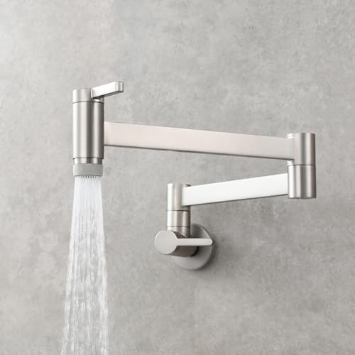 XSDSM Topffüller Wasserhahn Wandmontierter Küchen-Klapphahn mit 2 Strahlarten Einziehbar,Gebürstete Farbe XSDSM Topffüller Wasserhahn Wandmontierter Küchen-Klapphahn mit 2 Strahlarten Einziehbar,Gebürstete Farbe von XSDSM