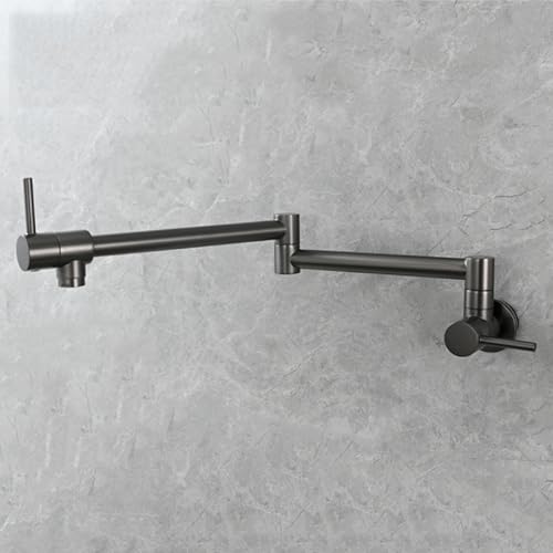 XSDSM Wandmontage Topffüller Wasserhahn Klappbare Wasserhahn für Die Küchenspüle für Kaltes Wassergebrauch,Gungrau XSDSM Wandmontage Topffüller Wasserhahn Klappbare Wasserhahn für Die Küchenspüle für Kaltes Wassergebrauch,Gungrau von XSDSM