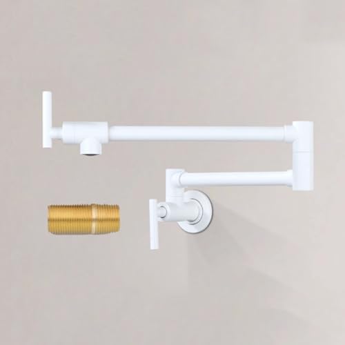 XSDSM Wandmontage Topffüller Wasserhahn Klappbare Wasserhahn für Die Küchenspüle für Kaltes Wassergebrauch,Weiß XSDSM Wandmontage Topffüller Wasserhahn Klappbare Wasserhahn für Die Küchenspüle für Kaltes Wassergebrauch,Weiß von XSDSM