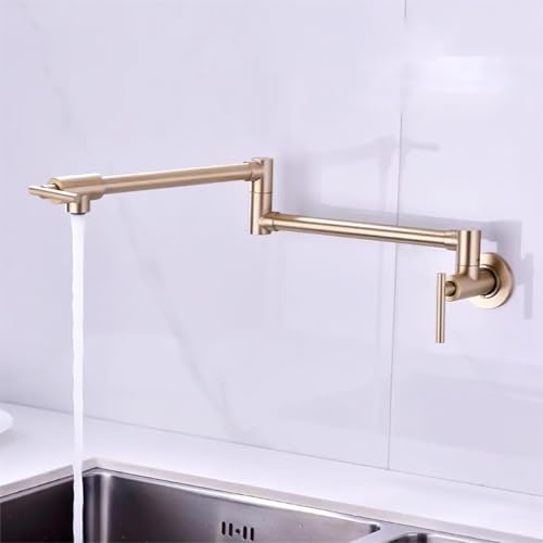 XSDSM Wandmontierter Küchen-Klapphahn Cooker Der Wasserhahn Der Alles Kann Edelstahl Wasserhahn,Gold XSDSM Wandmontierter Küchen-Klapphahn Cooker Der Wasserhahn Der Alles Kann Edelstahl Wasserhahn,Gold von XSDSM