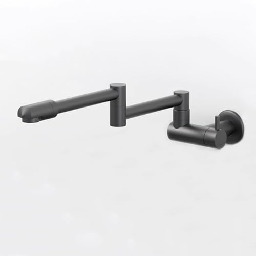 XSDSM Wasserhahn Küche Wandmontage Messing Klappbare Wasserhahn für Die Küchenspüle Nur Kaltes Wasser,Gungrau XSDSM Wasserhahn Küche Wandmontage Messing Klappbare Wasserhahn für Die Küchenspüle Nur Kaltes Wasser,Gungrau von XSDSM