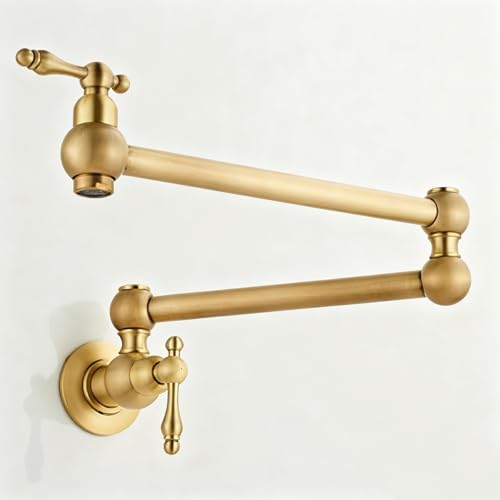 XSDSM Wasserhahn Küche Wandmontage Retro für Herdwasserfüllung Geeignet Faltbarer Küchenhahn,Retro -Farbe XSDSM Wasserhahn Küche Wandmontage Retro für Herdwasserfüllung Geeignet Faltbarer Küchenhahn,Retro -Farbe von XSDSM