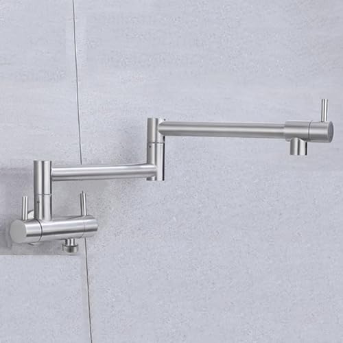 XSDSM Wasserhahn Küche Wandmontage Silber Topffüller Klappbare Wasserhahn für Die Küchenspüle XSDSM Wasserhahn Küche Wandmontage Silber Topffüller Klappbare Wasserhahn für Die Küchenspüle von XSDSM