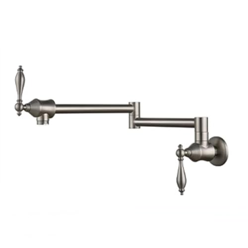 XSDSM Wasserhahn Küche Wandmontage Vintage Klappbare Wasserhahn für Die Küchenspüle Doppelschalter,Gebürstete Farbe XSDSM Wasserhahn Küche Wandmontage Vintage Klappbare Wasserhahn für Die Küchenspüle Doppelschalter,Gebürstete Farbe von XSDSM