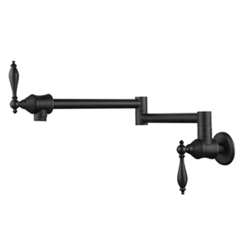 XSDSM Wasserhahn Küche Wandmontage Vintage Klappbare Wasserhahn für Die Küchenspüle Doppelschalter,Schwarz XSDSM Wasserhahn Küche Wandmontage Vintage Klappbare Wasserhahn für Die Küchenspüle Doppelschalter,Schwarz von XSDSM