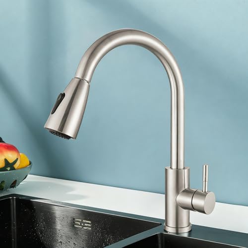 XSDSM Wasserhahn Spüle Küche mit Brause Ausziehbar Küchenarmatur Edelstahl mit Zwei Wasserspray-Modi,Gebürstete Farbe XSDSM Wasserhahn Spüle Küche mit Brause Ausziehbar Küchenarmatur Edelstahl mit Zwei Wasserspray-Modi,Gebürstete Farbe von XSDSM