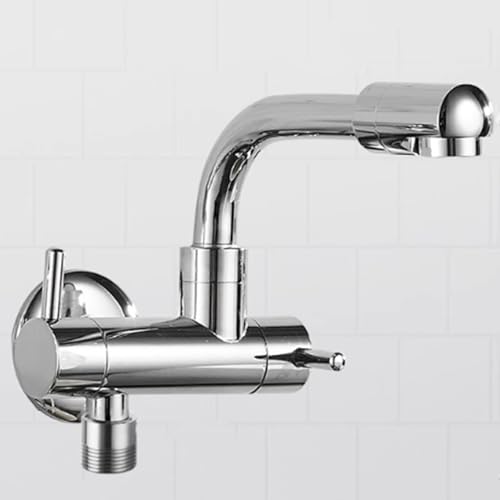 XSDSM Wasserhahn Wandmontage Kaltes Wasser Wasserhahn Küchen Armatur Silber,22 CM XSDSM Wasserhahn Wandmontage Kaltes Wasser Wasserhahn Küchen Armatur Silber,22 CM von XSDSM