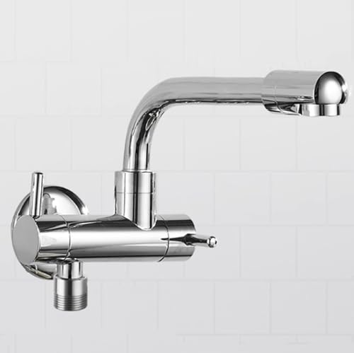 XSDSM Wasserhahn Wandmontage Kaltes Wasser Wasserhahn Küchen Armatur Silber,27 CM XSDSM Wasserhahn Wandmontage Kaltes Wasser Wasserhahn Küchen Armatur Silber,27 CM von XSDSM