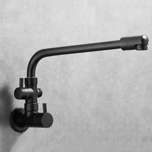 XSDSM Wasserhahn Wandmontage Küchen Wasserhahn Taps Geschirrspüler Schwarz,32 CM XSDSM Wasserhahn Wandmontage Küchen Wasserhahn Taps Geschirrspüler Schwarz,32 CM von XSDSM