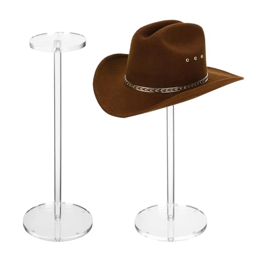 XSEXO 2 Set Klar Acryl Hut Ständer und Perücke Display Rack Hut Ständer für Display Hut Sockel Stand Runde Hantel Sockel Display Riser Perücke Display Halter für Hut Uhr (30cm Höhe, runde Unterseite) XSEXO 2 Set Klar Acryl Hut Ständer und Perücke Display Rack Hut Ständer für Display Hut Sockel Stand Runde Hantel Sockel Display Riser Perücke Display Halter für Hut Uhr (30cm Höhe, runde Unterseite) von XSEXO