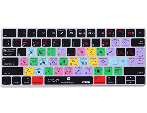 XSKN Dobe InDesign Shortcut-Silikon-Tastaturschutz für Apple Magic Keyboard MLA22LL/A und MLA22B/A von XSKN