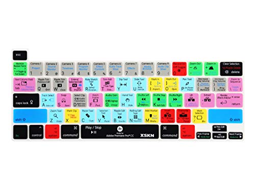 XSKN Premiere Pro CC Englische Silikon Shortcuts Tastaturabdeckung Skin für Touch Bar Modelle 2019 MacBook Pro 16 Zoll A2141 2020 MacBook Pro 13,3 Zoll A2251/A2289/A2338 M1 Tastatur US Version XSKN Premiere Pro CC Englische Silikon Shortcuts Tastaturabdeckung Skin für Touch Bar Modelle 2019 MacBook Pro 16 Zoll A2141 2020 MacBook Pro 13,3 Zoll A2251/A2289/A2338 M1 Tastatur US Version von XSKN