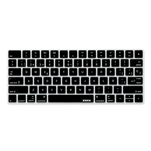 XSKN Silikon-Tastaturabdeckung für Magic Keyboard 2015 Version US-Layout (Spanischsprachig), Schwarz von XSKN