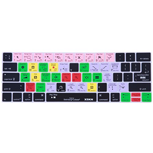 XSKN Steinberg Cubase Tastaturabdeckung aus Silikon für MacBook Pro mit Touch Bar 13 Zoll und 15 Zoll Modellnummer A2159 A1706 A1707 A1989 A1990 US & EU Version XSKN Steinberg Cubase Tastaturabdeckung aus Silikon für MacBook Pro mit Touch Bar 13 Zoll und 15 Zoll Modellnummer A2159 A1706 A1707 A1989 A1990 US & EU Version von XSKN