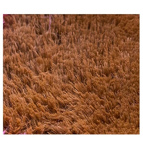 16-teilige ineinandergreifende Schaumstoffmatten, Flauschige ineinandergreifende Teppichfliesen, Plüsch-Teppichbodenfliesen, weiche Spielmatte, Puzzle-Bodenmatte (Farbe: Kaffee) von XSMYdpuk