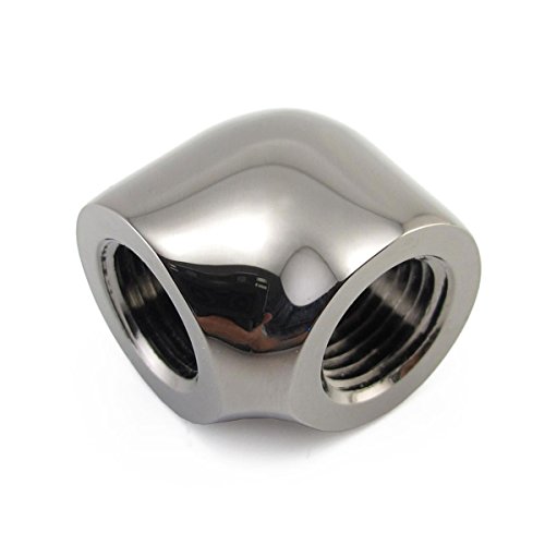 XSPC 5060175589293 - G1/4 Female Elbow Fitting (Black Chrome) von XSPC