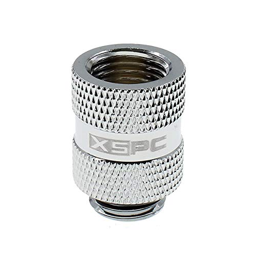 XSPC G1/4 20 mm Stecker auf Buchse (Chrom) von XSPC
