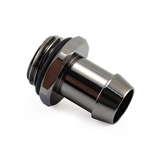 XSPC Steckanschluss 1/4 Zoll auf ID 10mm - Schwarz chrome von XSPC