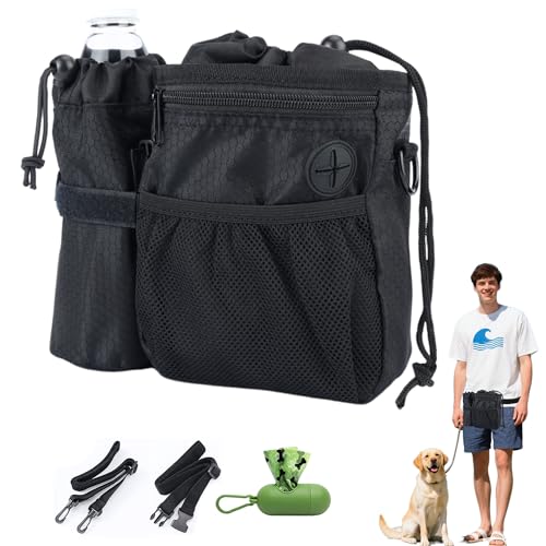 XSQD Futterbeutel Hundetraining im Freien, Hundesnackbeutel, Abnehmbare Wasserflasche Tasche, Tragbare Kombination Hundefutter Beutel, 3 Arten der Abnutzung, mit 1 Roll Müllbeutel 1 Kotbeutel Dispense XSQD Futterbeutel Hundetraining im Freien, Hundesnackbeutel, Abnehmbare Wasserflasche Tasche, Tragbare Kombination Hundefutter Beutel, 3 Arten der Abnutzung, mit 1 Roll Müllbeutel 1 Kotbeutel Dispense von XSQD